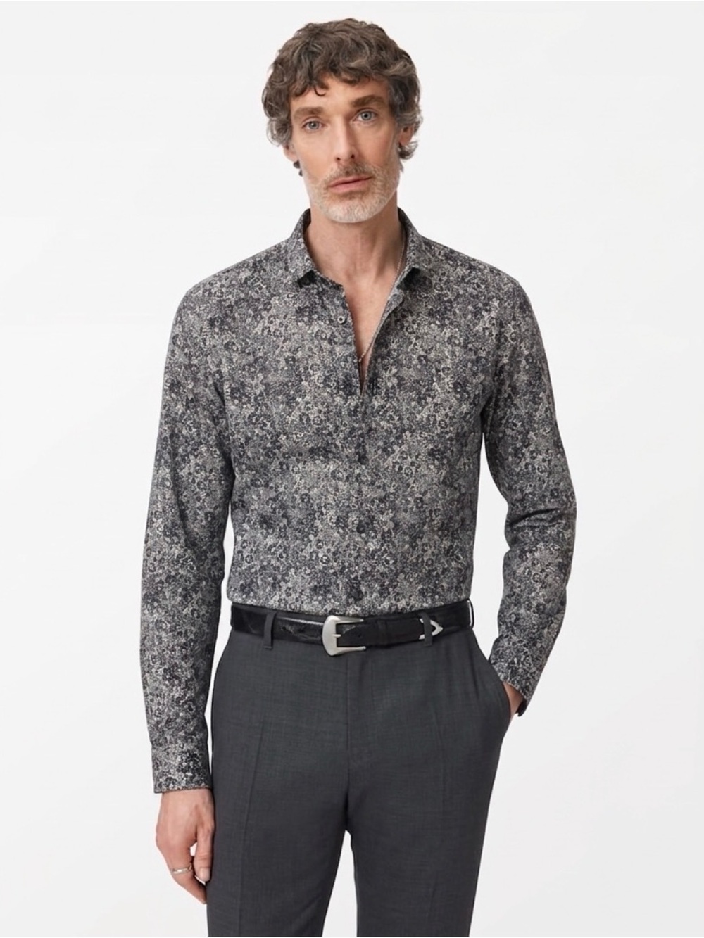 John Varvatos Abstract Shirt Size medium